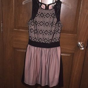 Spreckles black and pink dress